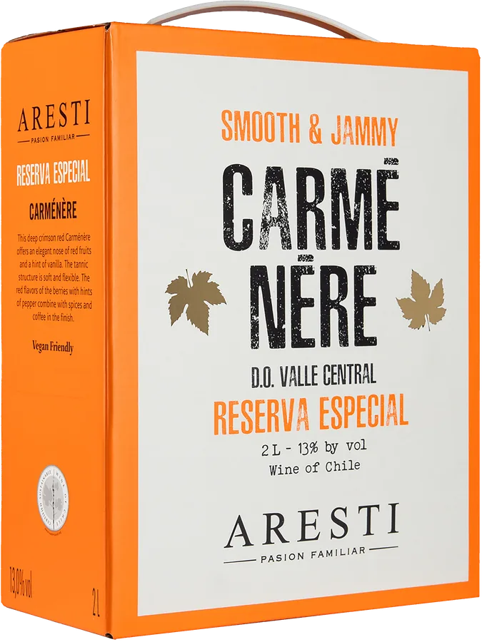Aresti Reserva Especial Carmenère 2025 hanapakkaus