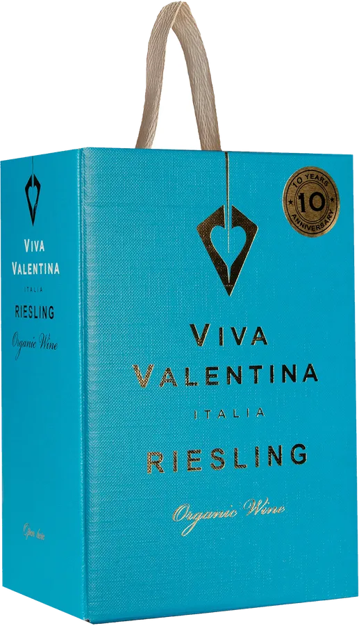 Viva Valentina Organic Riesling 2024 hanapakkaus