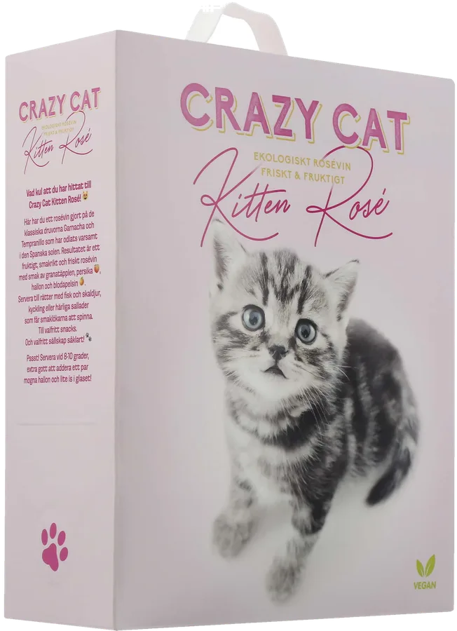 Crazy Cat Kitten Rosé Organic 2025 hanapakkaus